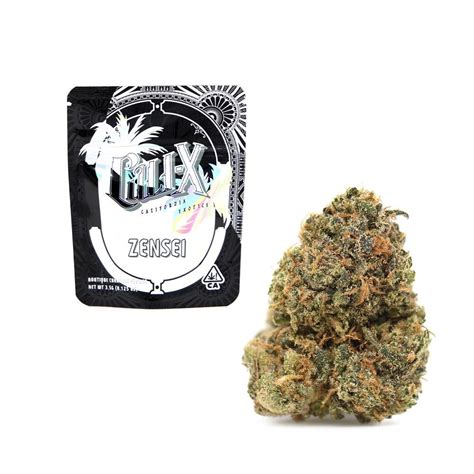 Best known for its energizing daytime high, <b>Cali</b> Kush is a great timeless pick-me-up for any sativa lover who's after the perfect wake and bake treat. . Zensei strain cali x